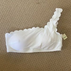 NWT Aerie Waffle One Shoulder Swim Top
